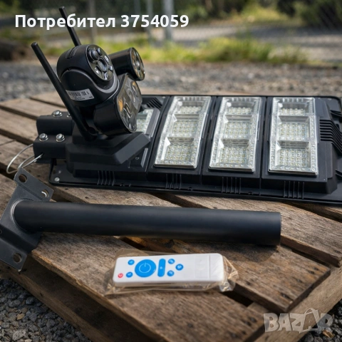 Улична соларна лампа и Smart камера за видеонаблюдение 2 в 1, снимка 5 - IP камери - 55178655