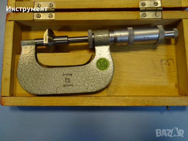 Микрометричен зъбомер USSR 0-25mm Gear Tooth Мicrometer, снимка 2 - Други инструменти - 54916144