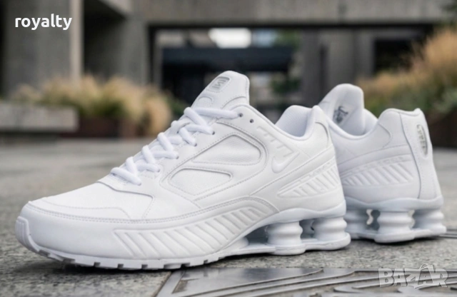 Nike Shox Enigma White Нови Бели Мъжки Маратонки Найк с Кутия 