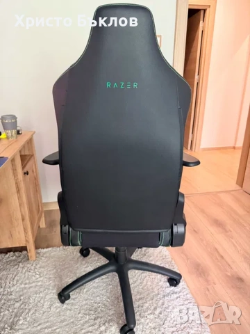 Гейминг стол Razer - Iskur X, черен/зелен, снимка 5 - Столове - 54918374