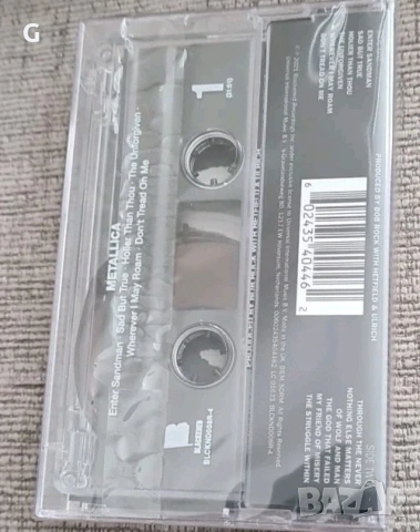 Аудио касета Metallica - The Black Album . Запечатана, UK издание., снимка 2 - Аудио касети - 54073650