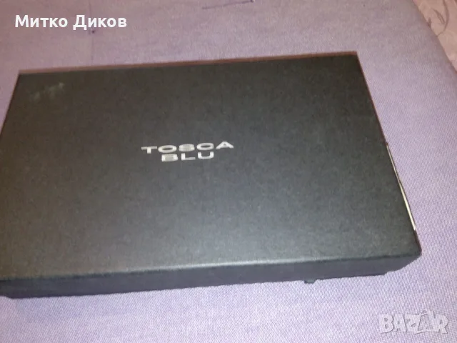 Tosca Blu марков женски клъч 193х105мм естествена кожа нов в кутия
