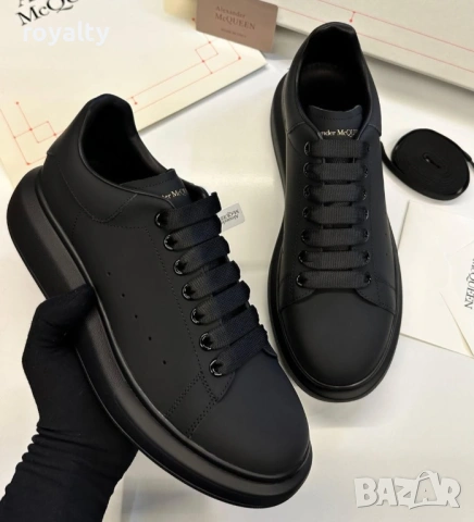 Alexander McQueen Нови Черни Дамски Маратонки с Кутия 