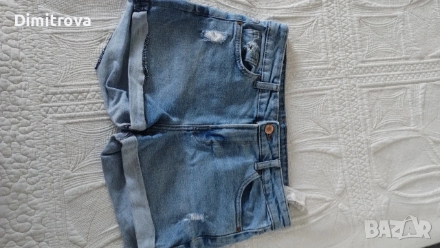 Къси дънкови панталони Bershka 