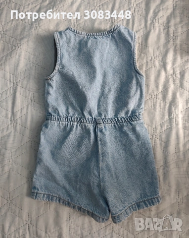 Дънков гащеризон Zara , снимка 2 - Бебешки гащеризони - 55086148
