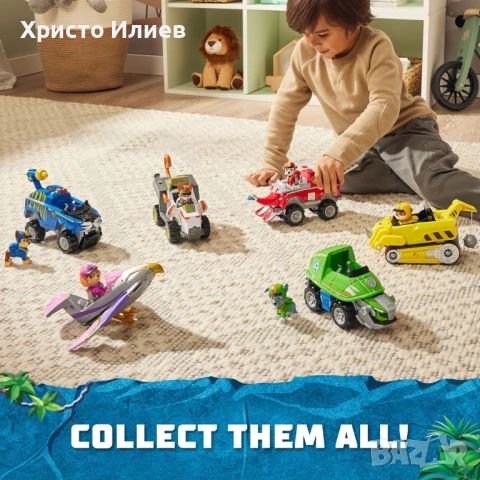 Paw Patrol Пес Патрул Jungle Pups Чейс с превозно средство, снимка 5 - Коли, камиони, мотори, писти - 54226186