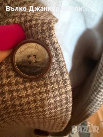 Мъжко ленено  сако Massimo Dutti, размер 54, снимка 4 - Сака - 54824204