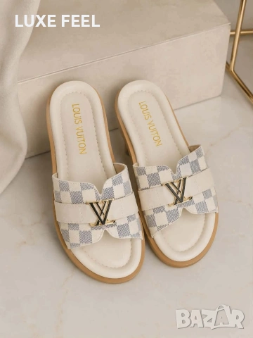 Louis VUITTON 🤍Дамски Чехли , снимка 6 - Чехли - 55132831