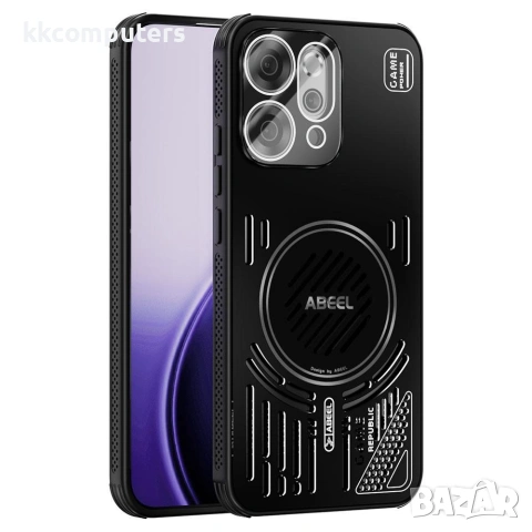 За Oppo Reno14 5G ABEEL Магнитен Калъф с Алуминиева Сплав, Охлаждане и Скрийн Протектор – 5 цвята
