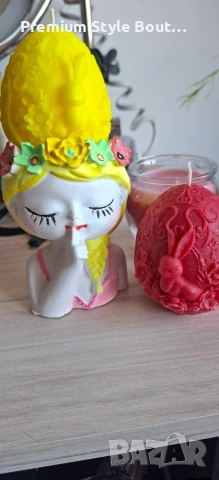 Великденски свещи яйце със зайче, снимка 15 - Декорация за дома - 54004844