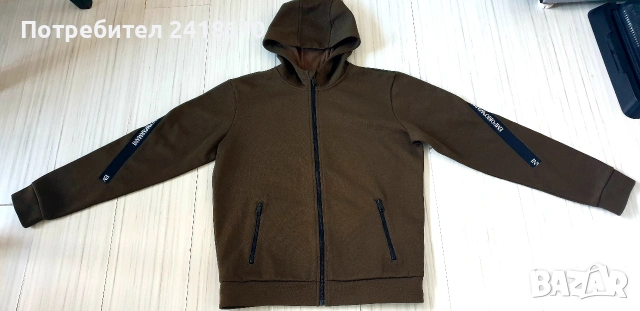 Emporio Armani Pique Full Zip Hoodie Mens Size XS - S ОРИГИНАЛ! Мъжко Горнище!, снимка 12 - Спортни дрехи, екипи - 54542904