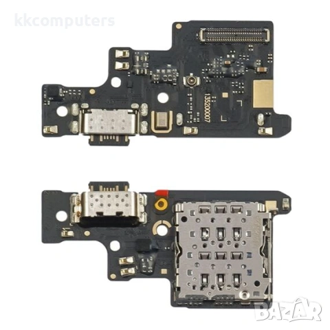 Конектор зареждане за XIAOMI Redmi Note 14 (4G) на платка с микрофон и компоненти