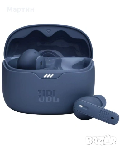 Аудио слушалки In Ear JBL Tune Beam сини True wireless, Active Noise Cancelling