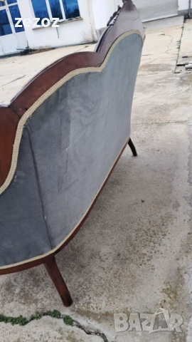 Антикварен диван масив орех, снимка 10 - Дивани и мека мебел - 54087029