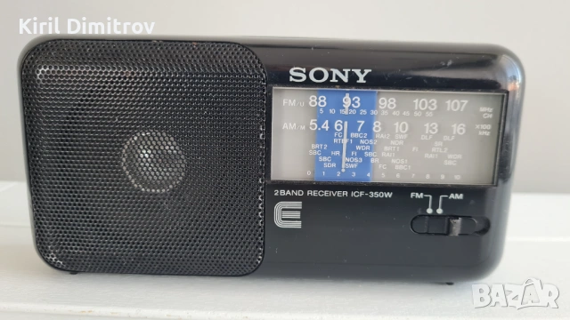 радио приемник Sony ICF-350W, снимка 2 - Радиокасетофони, транзистори - 54421408