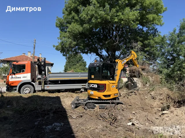 Изкопни услуги с мини БАГЕР JCB 3.5т,КАМИОН САМОСВАЛ с кран,ВАЛЯК, БУС с борд, снимка 17 - Други ремонти - 53510274