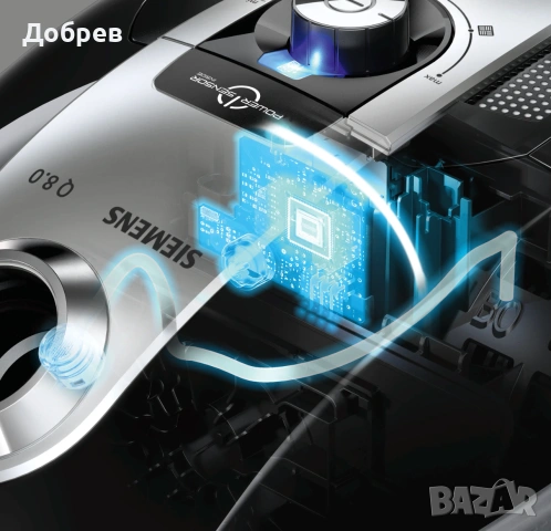 Прахосмукачка Siemens Q8.0 (Bosch) extreme quatro power, active sound control,с резервни НОВИ филтри, снимка 3 - Прахосмукачки - 55274062