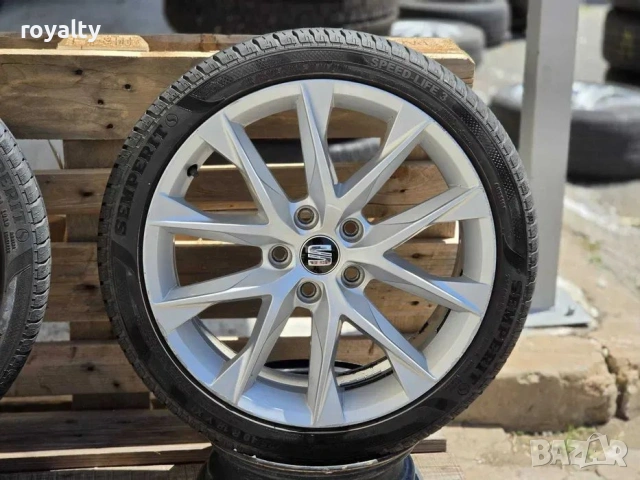 5х112 18 цола Джанти Оригинални SEAT Leon FR 5x112 Подходящи също за VW Golf Caddy Touran и другите , снимка 7 - Аксесоари и консумативи - 55010818