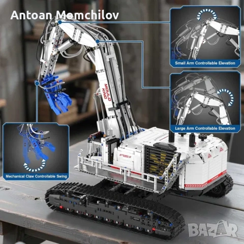 Конструктор Mould King 17062 RC багер 4195 части, снимка 7 - Конструктори - 54805344