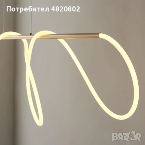 Plume – минималистична висяща лампа, снимка 5 - Лампи за таван - 54603399