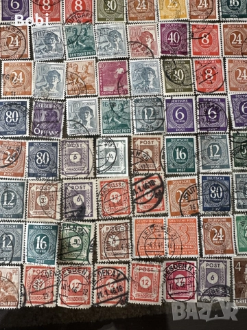 Немски лот пощенски марки 1919-1949г, снимка 7 - Филателия - 55537329
