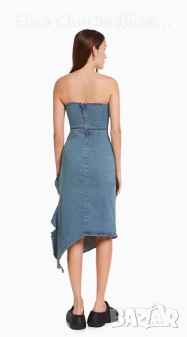 Дънкова рокля BERSHKA , снимка 2 - Рокли - 55320480