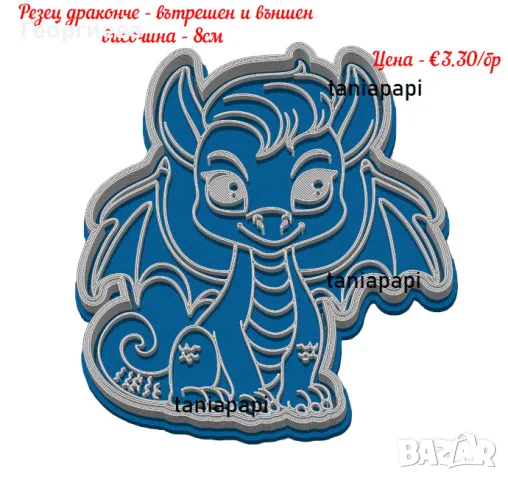 Резци за бисквитки и фондан, снимка 16 - Форми - 55597078