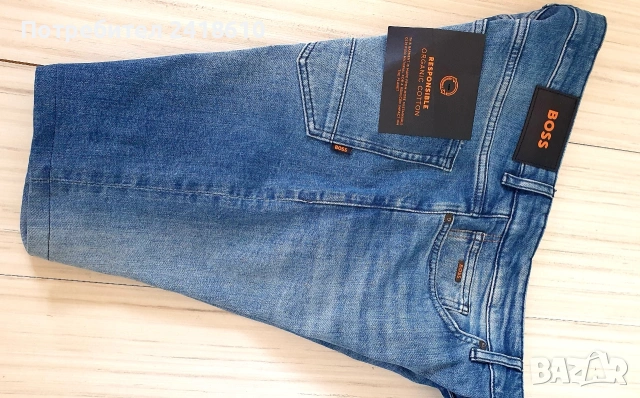 Hugo Boss Candiani Denim  Slim Fit Jeans Short  Mens Size 36 НОВО! ОРИГИНАЛ! Мъжки Къси Дънкови Пант, снимка 8 - Къси панталони - 54441519