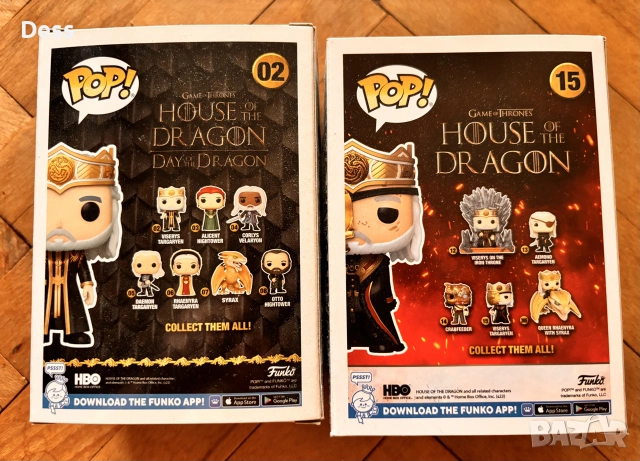 2 бр. Funko Pop House of the dragon Viserys Targaryen , снимка 2 - Колекции - 55177639