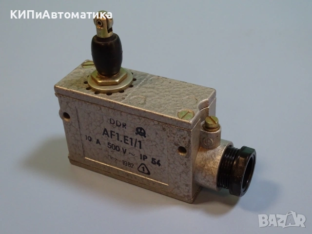 Изключвател краен DDR AF1.E1/1 limit switch 500V 10A, снимка 2 - Резервни части за машини - 54344443