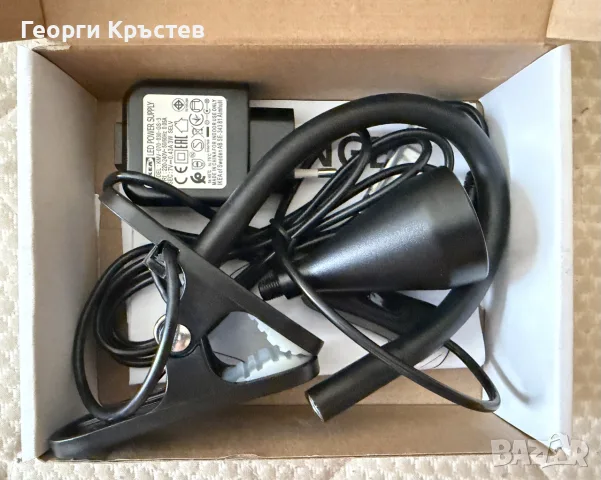 Продавам лампа за четене с гъвкаво рано, снимка 2 - Настолни лампи - 55691652