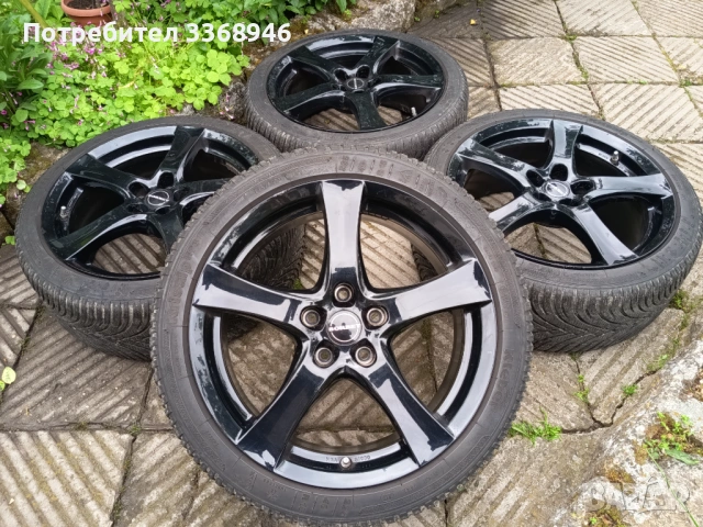 Джанти BORBET 18" 5x114,3 с гуми 225/40/18 Борбет 5х114,3