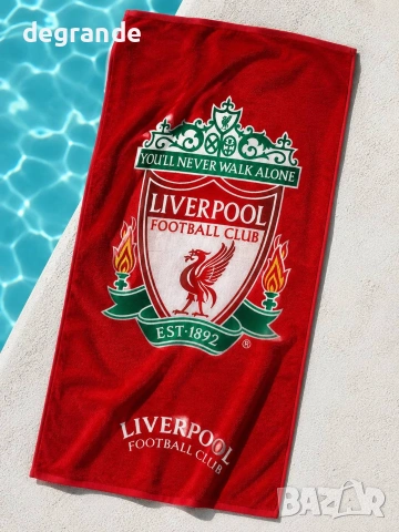 ⛱️Мъжки Плажни Кърпи 💫Real Madrid💫 BarceLana 💫Liverpool👇👇👇, снимка 3 - Хавлиени кърпи - 55186412