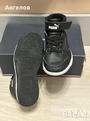 PUMA Rebound V6 Mid Black – детски кецове / зимни обувки EU 32, снимка 4 - Детски обувки - 54655628