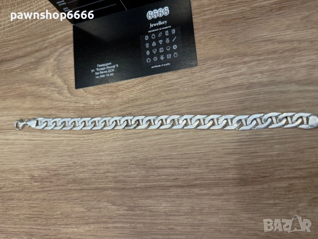 Сребърна гривна 925 проба, снимка 5 - Гривни - 54764191