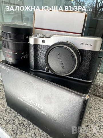 Фотоапарат Fujifilm X-A10 + портретен обектив 7Artisans 35mm f/0.95 + Карта памет, снимка 5 - Фотоапарати - 54743874