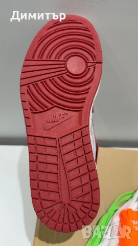 Nike off-white x air jordan 1 Chicago, снимка 16 - Маратонки - 54537248