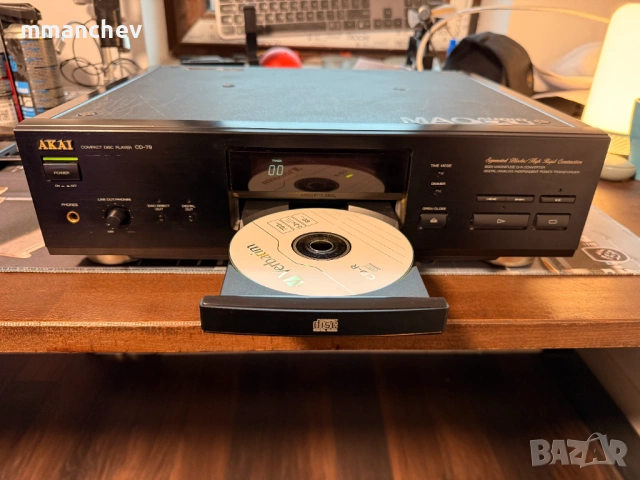 Моднат CD Player AKAI CD-79 с лампи, снимка 4 - Други - 54612585