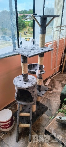 Многоетажна катерушка за котки , снимка 3 - За котки - 55192161