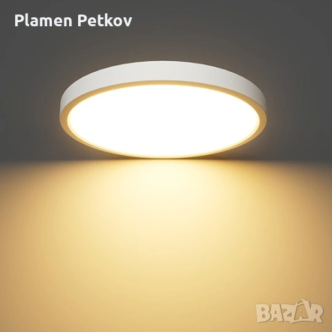 MITEA Lighting M205762 - LED плафон , 24W, 3CCT 3000/4000/6500K, IP40,бял, снимка 3 - Лампи за таван - 55090909