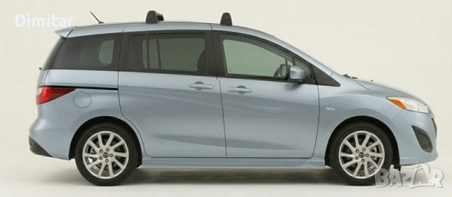 Mazda 5 CW Оригинален багажник за покрив (напречни греди, релси, рейлинг) , снимка 5 - Аксесоари и консумативи - 54039967