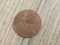 Монета 1908 Великобритания 1 Penny King George V, снимка 2