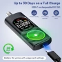 Нов Дигитален тестер за алкохол USB-C дрегер LCD 20 накрайника мундщука, снимка 4