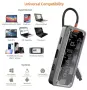 10-в-1 USB-C хъб / докинг станция 10-in-1 Multifunctional USB-C Hub Docking Station, снимка 2