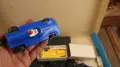 Ретро игра с две колички и писта, DDR Design Prefo Spielzeug Auto Rennbahn, снимка 6