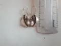 Сребърни обеци с естествени перли, снимка 1