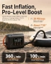 Нова Електрическа SUP помпа 20 PSI 12V за каяк лодка палатка с авто стоп и 6 накрайника, снимка 3