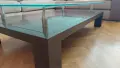 Холна маса от естествено дърво със стъклен плот 130х80х35, снимка 2