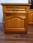 Нощно шкафче от масивен чам 50х43,5х33 см, снимка 1