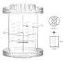 Въртящ се органайзер за козметика GW-288/ Цвят: прозрачен; Материал: пластмаса PS; Размер: 23 * 23 *, снимка 12